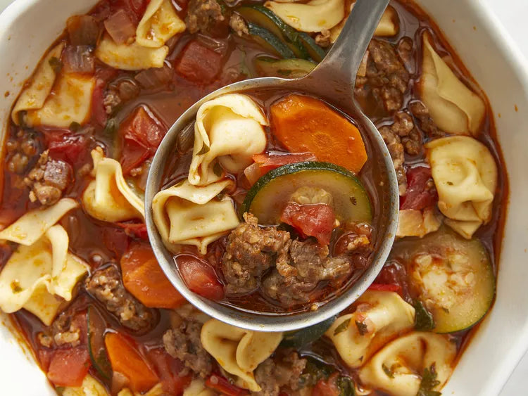 Quart of Italian Sausage Tortellini Soup