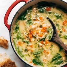 Quart of Lemon Chicken Orzo Soup